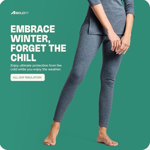 Boldfit Thermal Wear for Women (Top & Bottom Set) - Image 3