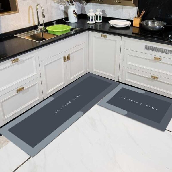 2 Pcs Kitchen Mats, Waterproof Memory Foam Kitchen Rugs